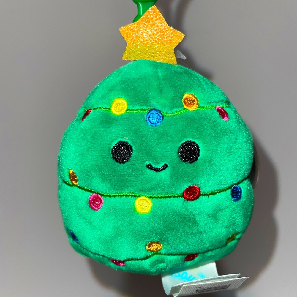 Squishmallows Carol the Christmas Tree 3.5" Squishmallow Clip Stuffed Plush